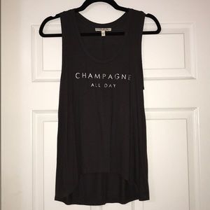 Express “CHAMPAGNE ALL DAY”- tank. Size small.
